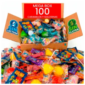 Pack 100 chuches para piñata y cumpleaños surtido sin gluten